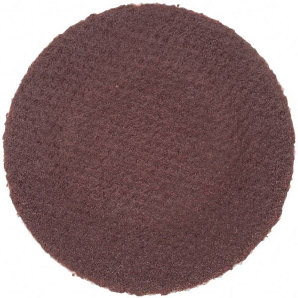 Merit Abrasives - 1" Disc Diam, 320 Grit, Aluminum Oxide Quick Change Disc - Type R Attaching System, Coated, Brown, 40,000 RPM, ALO Series - Exact Tooling