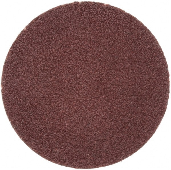 Merit Abrasives - 1" Disc Diam, 120 Grit, Aluminum Oxide Quick Change Disc - Type R Attaching System, Coated, Brown, 40,000 RPM, ALO Series - Exact Tooling