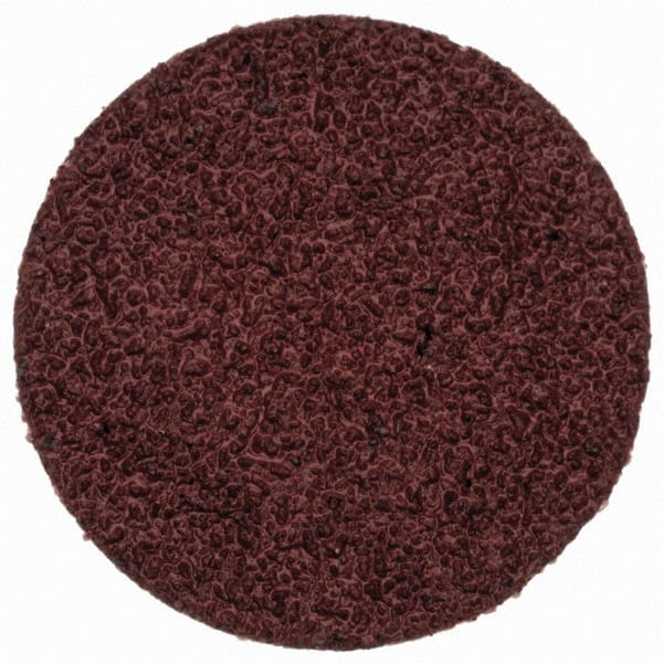 Merit Abrasives - 1" Disc Diam, 60 Grit, Aluminum Oxide Quick Change Disc - Type R Attaching System, Coated, Brown, 40,000 RPM, ALO Series - Exact Tooling