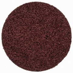 Merit Abrasives - 1" Disc Diam, 60 Grit, Aluminum Oxide Quick Change Disc - Type R Attaching System, Coated, Brown, 40,000 RPM, ALO Series - Exact Tooling