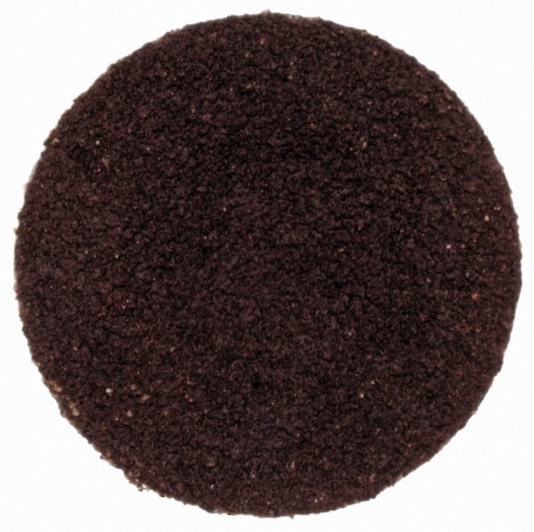 Merit Abrasives - 3/4" Disc Diam, 120 Grit, Aluminum Oxide Quick Change Disc - Type S Attaching System, Coated, Brown, 40,000 RPM, ALO Series - Exact Tooling