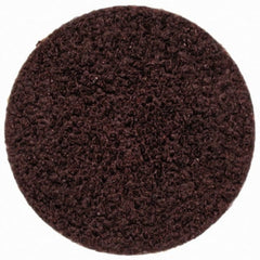 Merit Abrasives - 3/4" Disc Diam, 80 Grit, Aluminum Oxide Quick Change Disc - Type S Attaching System, Coated, Brown, 40,000 RPM, ALO Series - Exact Tooling