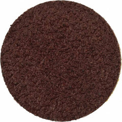 Merit Abrasives - 3/4" Disc Diam, 60 Grit, Aluminum Oxide Quick Change Disc - Type S Attaching System, Coated, Brown, 40,000 RPM, ALO Series - Exact Tooling