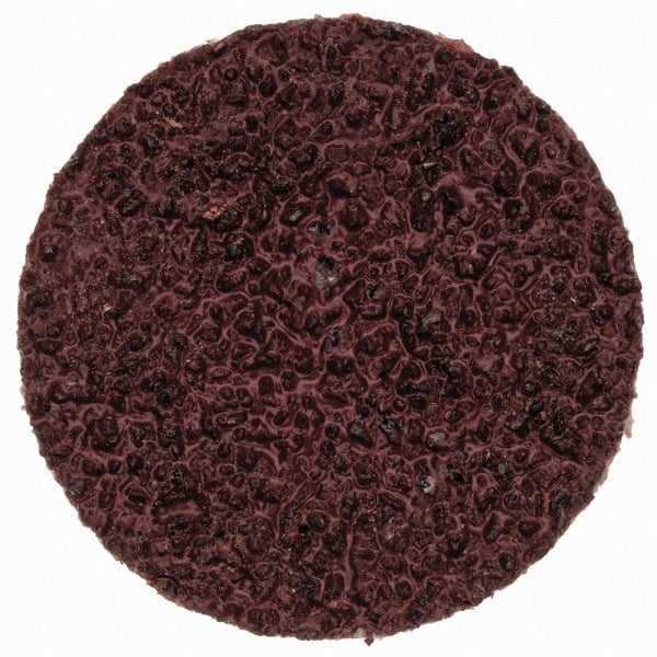 Merit Abrasives - 3/4" Disc Diam, 50 Grit, Aluminum Oxide Quick Change Disc - Type S Attaching System, Coated, Brown, 40,000 RPM, ALO Series - Exact Tooling