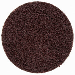 Merit Abrasives - 3/4" Disc Diam, 100 Grit, Aluminum Oxide Quick Change Disc - Type R Attaching System, Coated, Brown, 40,000 RPM, ALO Series - Exact Tooling