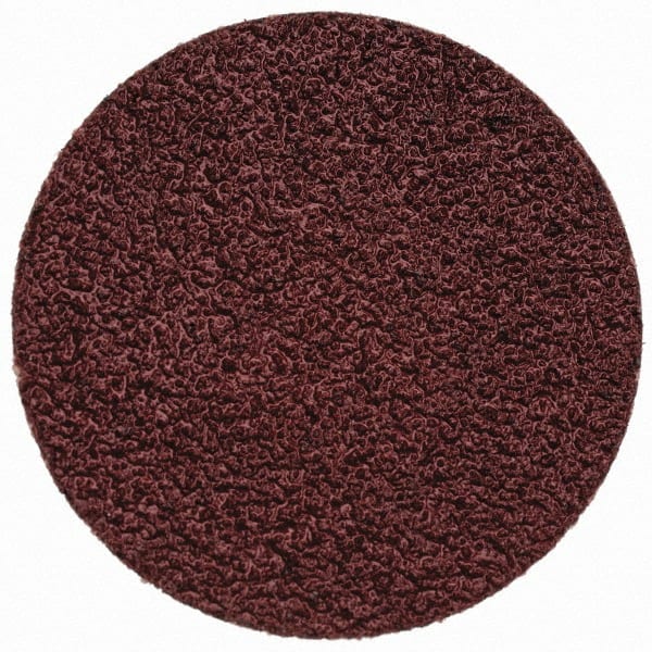 Merit Abrasives - 1-1/2" Disc Diam, 60 Grit, Aluminum Oxide Quick Change Disc - Type R Attaching System, Coated, Brown, 30,000 RPM, ALO Series - Exact Tooling