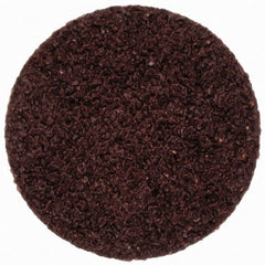 Merit Abrasives - 3/4" Disc Diam, 60 Grit, Aluminum Oxide Quick Change Disc - Type R Attaching System, Coated, Brown, 40,000 RPM, ALO Series - Exact Tooling