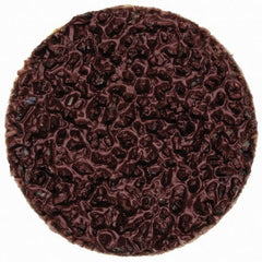 Merit Abrasives - 3/4" Disc Diam, 36 Grit, Aluminum Oxide Quick Change Disc - Type R Attaching System, Coated, Brown, 40,000 RPM, ALO Series - Exact Tooling