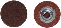 Merit Abrasives - 4" Disc Diam, 36 Grit, Aluminum Oxide Quick Change Disc - Type S Attaching System, Coated, Brown, 12,000 RPM, ALO Series - Exact Tooling