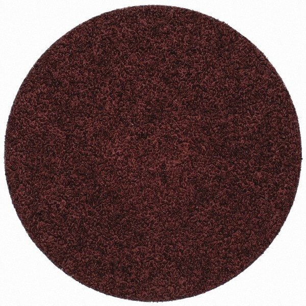 Merit Abrasives - 3" Disc Diam, 40 Grit, Aluminum Oxide Quick Change Disc - Type S Attaching System, Coated, Brown, 20,000 RPM, ALO Series - Exact Tooling