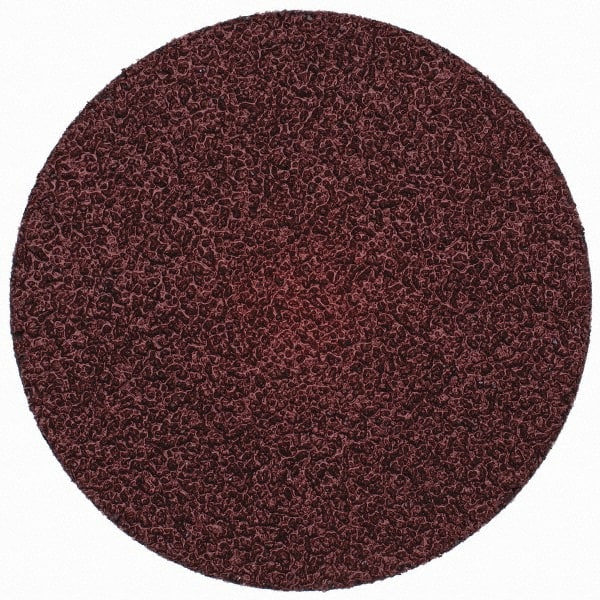 Merit Abrasives - 3" Disc Diam, 36 Grit, Aluminum Oxide Quick Change Disc - Type S Attaching System, Coated, Brown, 20,000 RPM, ALO Series - Exact Tooling