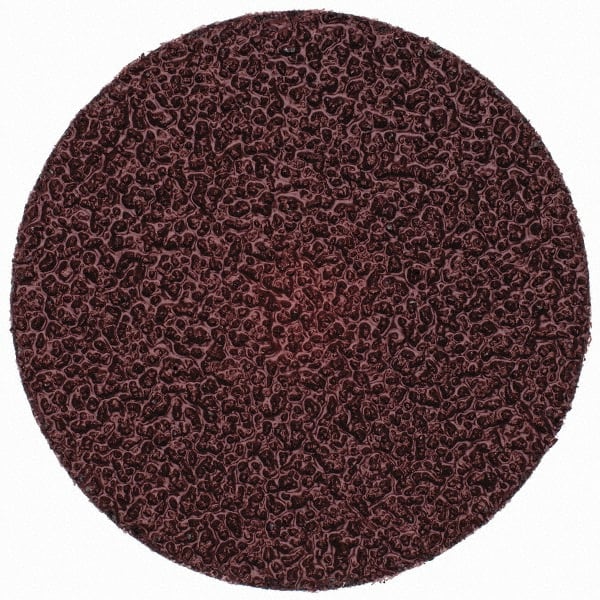 Merit Abrasives - 3" Disc Diam, 24 Grit, Aluminum Oxide Quick Change Disc - Type S Attaching System, Coated, Brown, 20,000 RPM, ALO Series - Exact Tooling