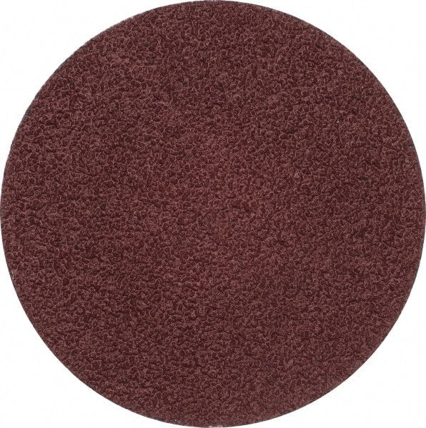 Merit Abrasives - 3" Disc Diam, 40 Grit, Aluminum Oxide Quick Change Disc - Type P Attaching System, Coated, Brown, 20,000 RPM, ALO Series - Exact Tooling