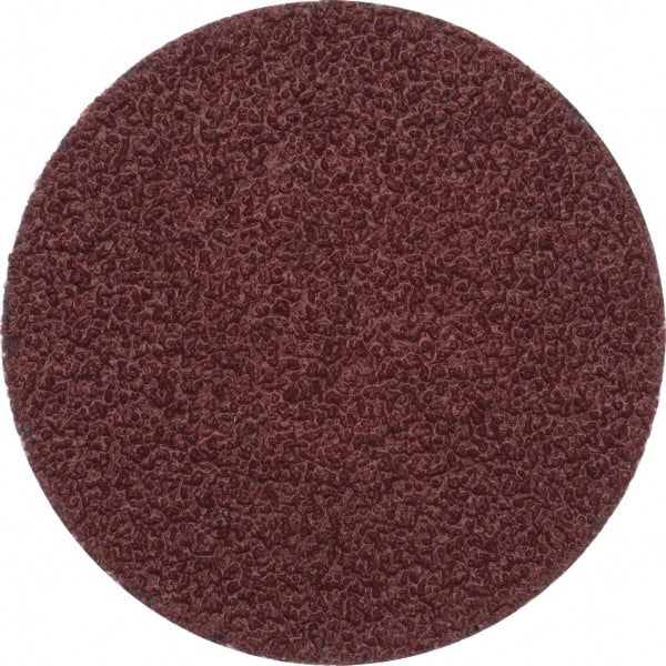 Merit Abrasives - 2" Disc Diam, 40 Grit, Aluminum Oxide Quick Change Disc - Type P Attaching System, Coated, Brown, 30,000 RPM, ALO Series - Exact Tooling