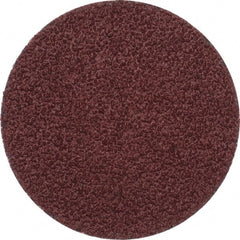 Merit Abrasives - 2" Disc Diam, 40 Grit, Aluminum Oxide Quick Change Disc - Type P Attaching System, Coated, Brown, 30,000 RPM, ALO Series - Exact Tooling