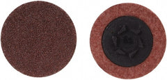 Merit Abrasives - 2" Disc Diam, 60 Grit, Aluminum Oxide Quick Change Disc - Type P Attaching System, Coated, Brown, 30,000 RPM, ALO Series - Exact Tooling