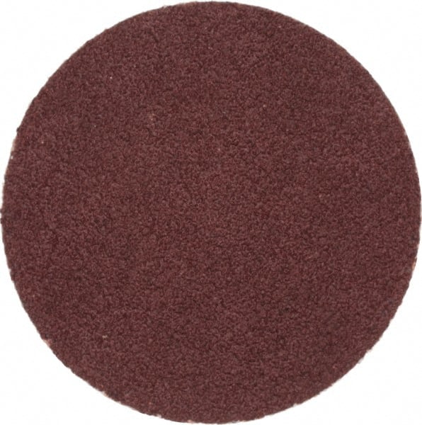 Merit Abrasives - 1-1/2" Disc Diam, 100 Grit, Aluminum Oxide Quick Change Disc - Type P Attaching System, Coated, Brown, 30,000 RPM, ALO Series - Exact Tooling