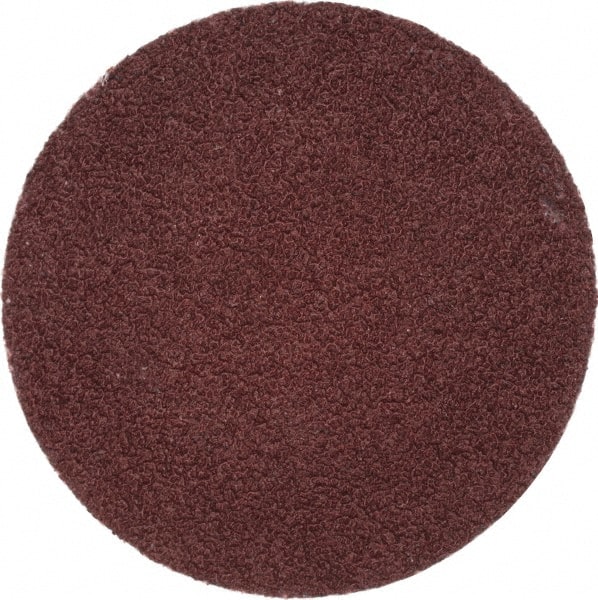 Merit Abrasives - 1-1/2" Disc Diam, 80 Grit, Aluminum Oxide Quick Change Disc - Type P Attaching System, Coated, Brown, 30,000 RPM, ALO Series - Exact Tooling