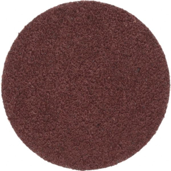Merit Abrasives - 1-1/2" Disc Diam, 60 Grit, Aluminum Oxide Quick Change Disc - Type P Attaching System, Coated, Brown, 30,000 RPM, ALO Series - Exact Tooling