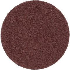 Merit Abrasives - 1-1/2" Disc Diam, 60 Grit, Aluminum Oxide Quick Change Disc - Type P Attaching System, Coated, Brown, 30,000 RPM, ALO Series - Exact Tooling