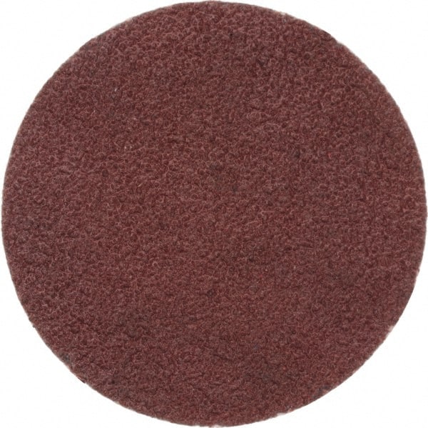 Merit Abrasives - 1" Disc Diam, 120 Grit, Aluminum Oxide Quick Change Disc - Type P Attaching System, Coated, Brown, 40,000 RPM, ALO Series - Exact Tooling