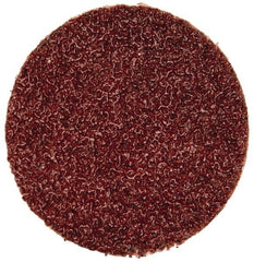 Merit Abrasives - 1" Disc Diam, 60 Grit, Aluminum Oxide Quick Change Disc - Type P Attaching System, Coated, Brown, 40,000 RPM, ALO Series - Exact Tooling