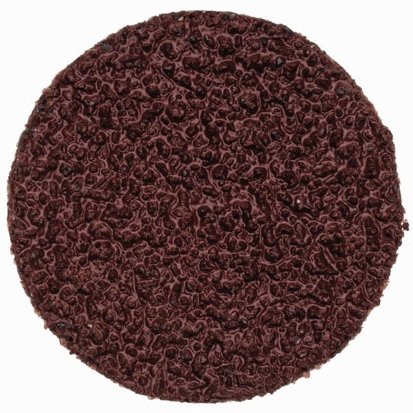 Merit Abrasives - 1" Disc Diam, 40 Grit, Aluminum Oxide Quick Change Disc - Type P Attaching System, Coated, Brown, 40,000 RPM, ALO Series - Exact Tooling