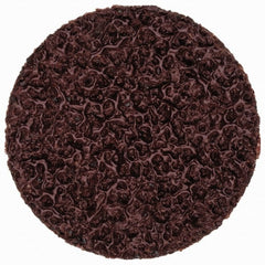 Merit Abrasives - 1" Disc Diam, 36 Grit, Aluminum Oxide Quick Change Disc - Type P Attaching System, Coated, Brown, 40,000 RPM, ALO Series - Exact Tooling