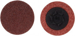 Merit Abrasives - 1" Disc Diam, 150 Grit, Aluminum Oxide Quick Change Disc - Type P Attaching System, Coated, Brown, 40,000 RPM, ALO Series - Exact Tooling