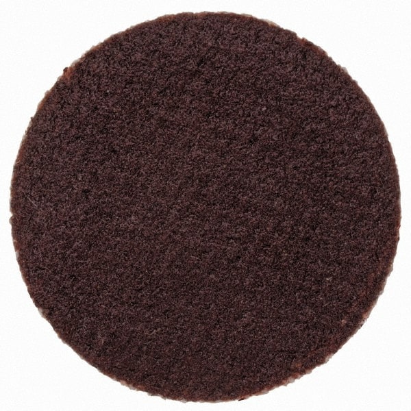 Merit Abrasives - 3/4" Disc Diam, 320 Grit, Aluminum Oxide Quick Change Disc - Type P Attaching System, Coated, Brown, 40,000 RPM, ALO Series - Exact Tooling