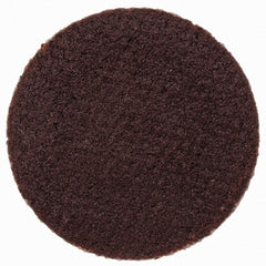 Merit Abrasives - 3/4" Disc Diam, 320 Grit, Aluminum Oxide Quick Change Disc - Type P Attaching System, Coated, Brown, 40,000 RPM, ALO Series - Exact Tooling
