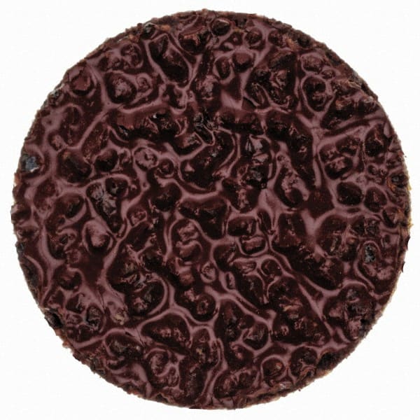 Merit Abrasives - 3/4" Disc Diam, 24 Grit, Aluminum Oxide Quick Change Disc - Type P Attaching System, Coated, Brown, 40,000 RPM, ALO Series - Exact Tooling