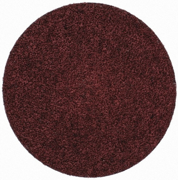 Merit Abrasives - 3" Disc Diam, 40 Grit, Aluminum Oxide Quick Change Disc - Type R Attaching System, Coated, Brown, 20,000 RPM, ALO Series - Exact Tooling