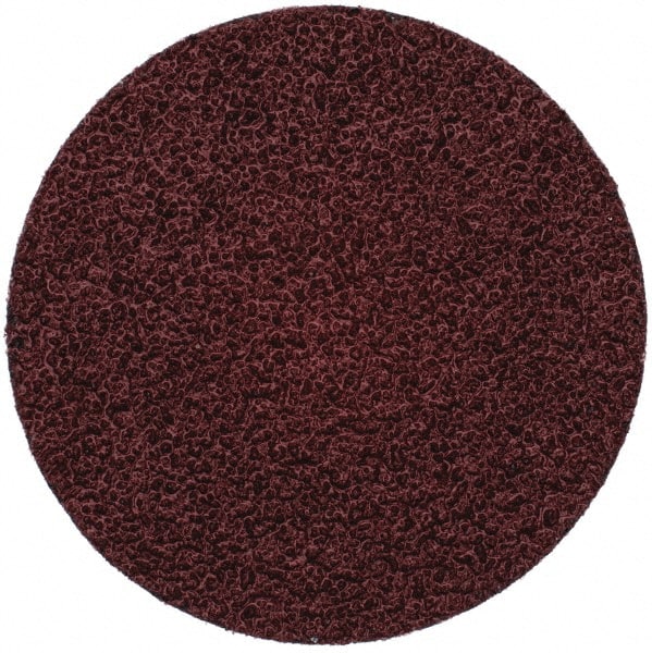 Merit Abrasives - 3" Disc Diam, 36 Grit, Aluminum Oxide Quick Change Disc - Type R Attaching System, Coated, Brown, 20,000 RPM, ALO Series - Exact Tooling