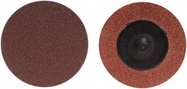 Merit Abrasives - 3" Disc Diam, 180 Grit, Aluminum Oxide Quick Change Disc - Type R Attaching System, Coated, Brown, 20,000 RPM, ALO Series - Exact Tooling