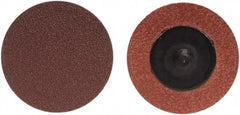 Merit Abrasives - 3" Disc Diam, 180 Grit, Aluminum Oxide Quick Change Disc - Type R Attaching System, Coated, Brown, 20,000 RPM, ALO Series - Exact Tooling