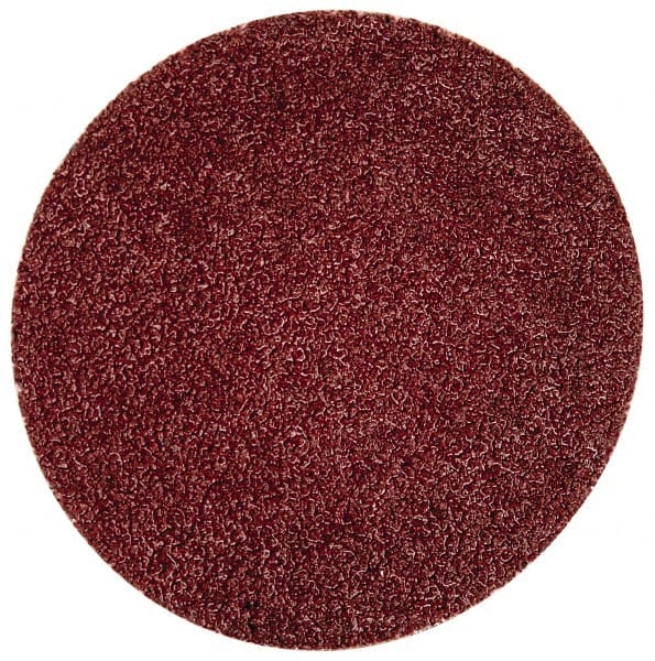 Merit Abrasives - 2" Disc Diam, 80 Grit, Aluminum Oxide Quick Change Disc - Type R Attaching System, Coated, Brown, 30,000 RPM, ALO Series - Exact Tooling