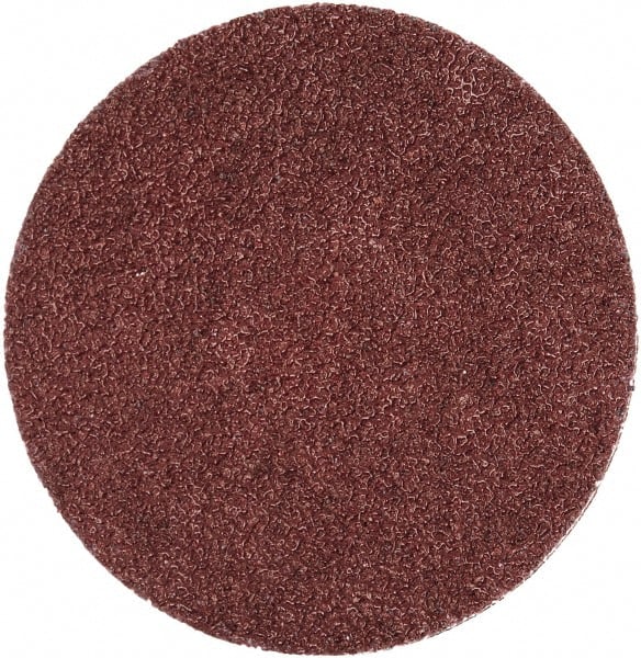 Merit Abrasives - 2" Disc Diam, 60 Grit, Aluminum Oxide Quick Change Disc - Type S Attaching System, Coated, Brown, 30,000 RPM, ALO Series - Exact Tooling