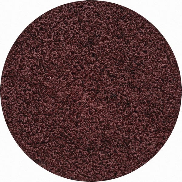 Merit Abrasives - 1-1/2" Disc Diam, 60 Grit, Aluminum Oxide Quick Change Disc - Type S Attaching System, Coated, Brown, 30,000 RPM, ALO Series - Exact Tooling