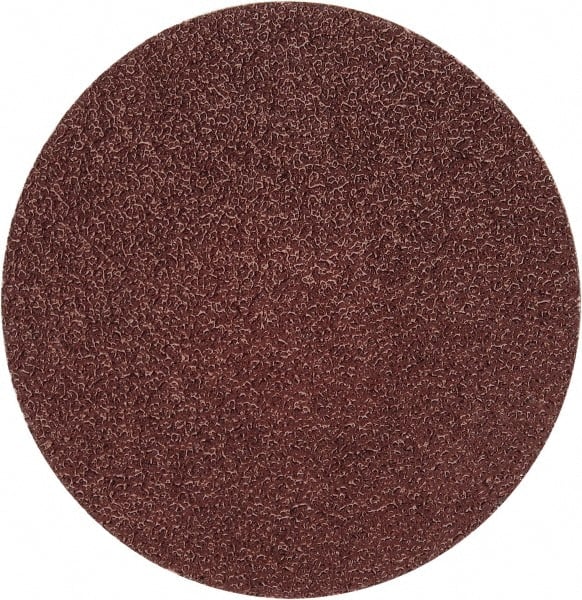 Merit Abrasives - 3" Disc Diam, 50 Grit, Aluminum Oxide Quick Change Disc - Type P Attaching System, Coated, Brown, 20,000 RPM, ALO Series - Exact Tooling