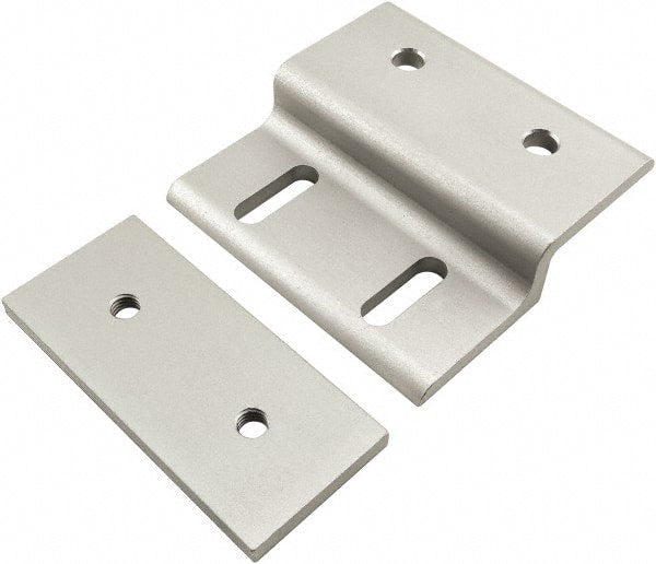 80/20 Inc. - 90mm Wide, Open Shelving Accessory/Component - Aluminum, Clear Anodized Finish, 87mm Long, Use with 45 Series & Bolt Kits 75-3619 & 11-8318 - Exact Tooling