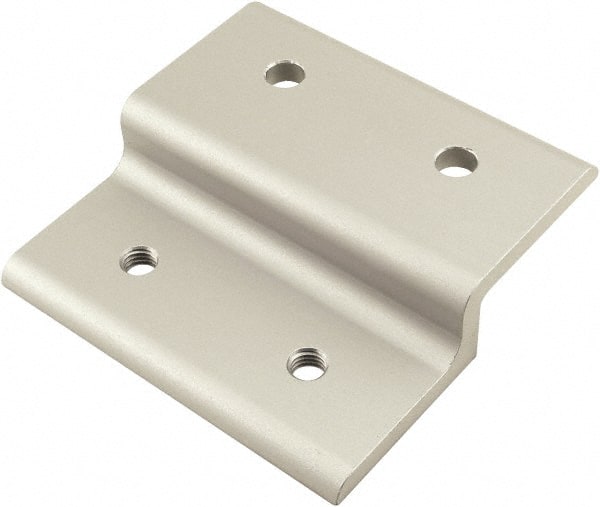 80/20 Inc. - 90mm Wide, Open Shelving Accessory/Component - Aluminum, Clear Anodized Finish, 87mm Long, Use with 45 Series & Bolt Kits 75-3619 & 11-8312 - Exact Tooling