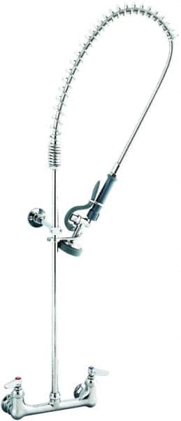 T&S Brass - No Spout, 2 Way Design, Wall Mount, Wall Pre Rinse Faucet Assembly - Lever Handle - Exact Tooling