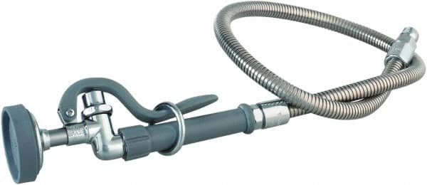 T&S Brass - Faucet Replacement Pre-Rinse Spray with Flexible SS Hose - Stainless Steel - Exact Tooling