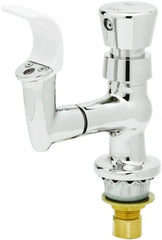 T&S Brass - Faucet Mount, Single Hole Deck Mounted Single Hole Faucet - Water Bubbler, Push Button Handle, Integral Spout, No Drain - Exact Tooling