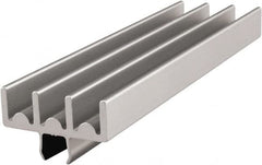 80/20 Inc. - 3 Panel, 0 to 28.58" Wide Door, Clear Anodized Aluminum Lower Door Track - 6.99mm Door Thickness - Exact Tooling