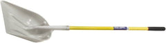 Ability One - 19" High x 14-1/4" Wide Round Steel Shovel - 51" Long Fiberglass Straight Handle - Exact Tooling