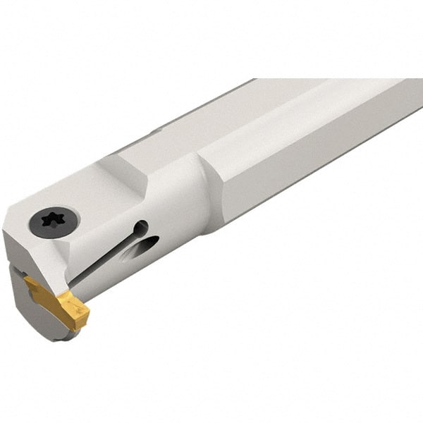 Iscar - 57mm Min Bore Diam, 220mm OAL, 32mm Shank Diam, TGI Indexable Boring Bar - 17.5mm Max Bore Depth, TGM.. Insert, Clamp Holding Method - Exact Tooling