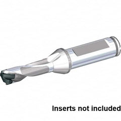 Kennametal - Series KenTIP, Head Connection ZA, 5xD, 1" Shank Diam, Drill Body - 152.4mm Drill Body Length to Flange, KTIP Toolholder, 22.23mm Nose Diam, 208.4mm OAL, 152.4mm Drill Body Length, 146.9mm Flute Length, Through Coolant - Exact Tooling