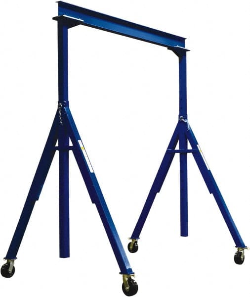 Vestil - 6,000 Lb Load Capacity, Steel Gantry Crane - 10' Span - Exact Tooling